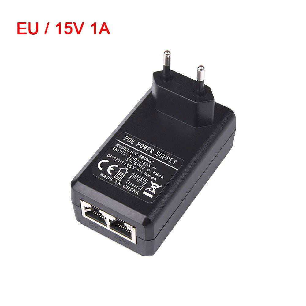 1000Mbps POE Injector 15V1A/24V1A/48V0.5A Output EU US Plug For CCTV IP Camera Power Supply POE Adapter Phone AP - a1 - z1