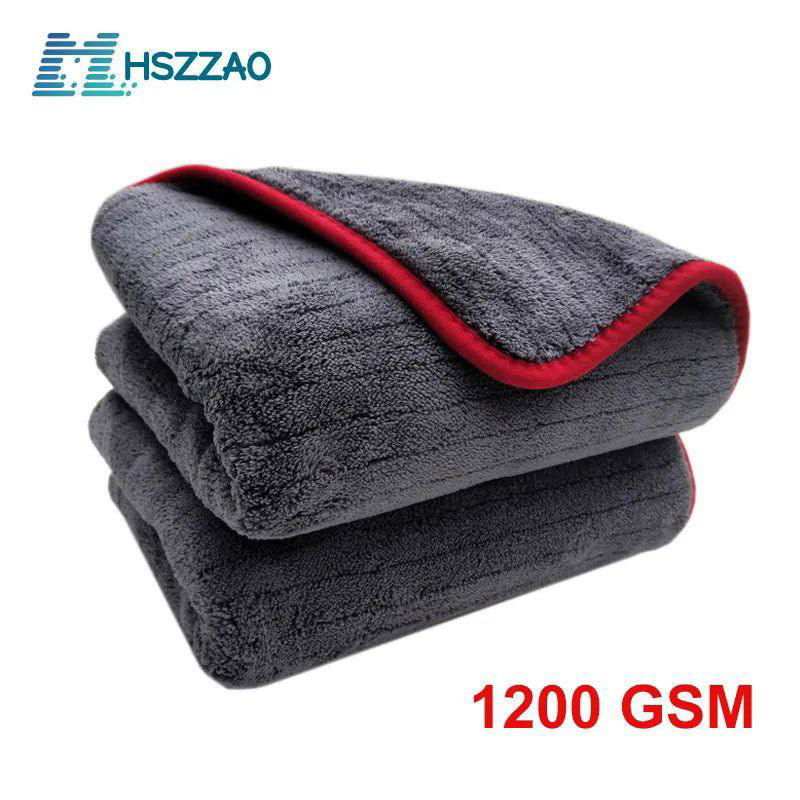 1200GSM Car Detailing Microfiber Towel Cleaning Rag for Car Drying Car Wash Car Care Cloth Detailing Car Washing Kitchen - a1 - z1