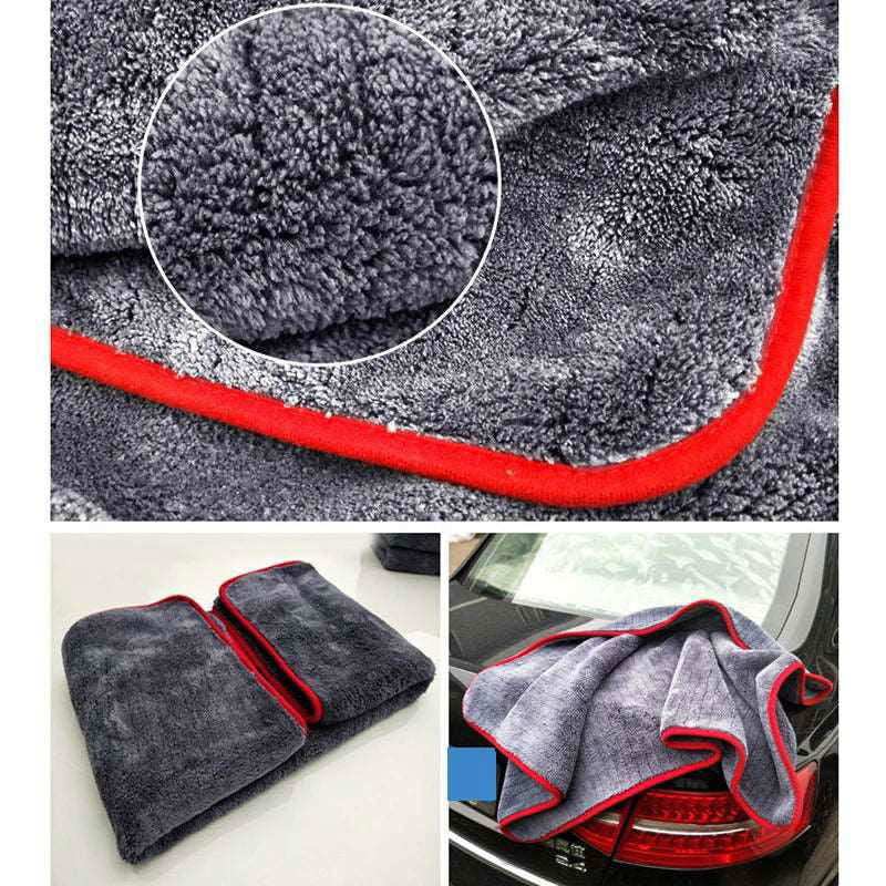 1200GSM Car Detailing Microfiber Towel Cleaning Rag for Car Drying Car Wash Car Care Cloth Detailing Car Washing Kitchen - a1 - z1