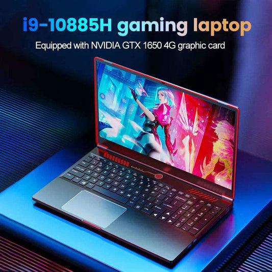 16.1 Inch 10th Gaming Laptop Intel Core i9 10880H i7 10750H GTX 1650 4G 144Hz IPS Screen Notebook PC Gamer Windows 11 Computer - a1 - z1