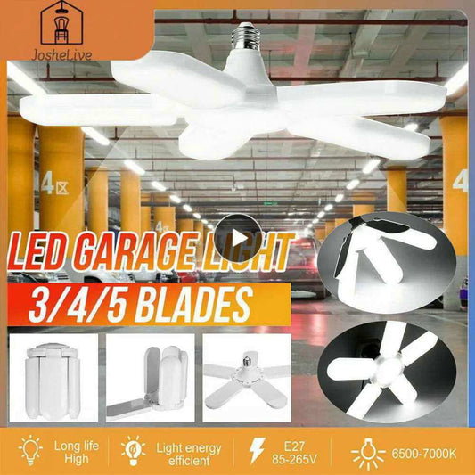 20000lm Universal Fan Lamp Foldable Led Bulbs Adjustable Shop Ceiling Lamp Car Accessories Led Garage Light Led Work Lights - a1 - z1