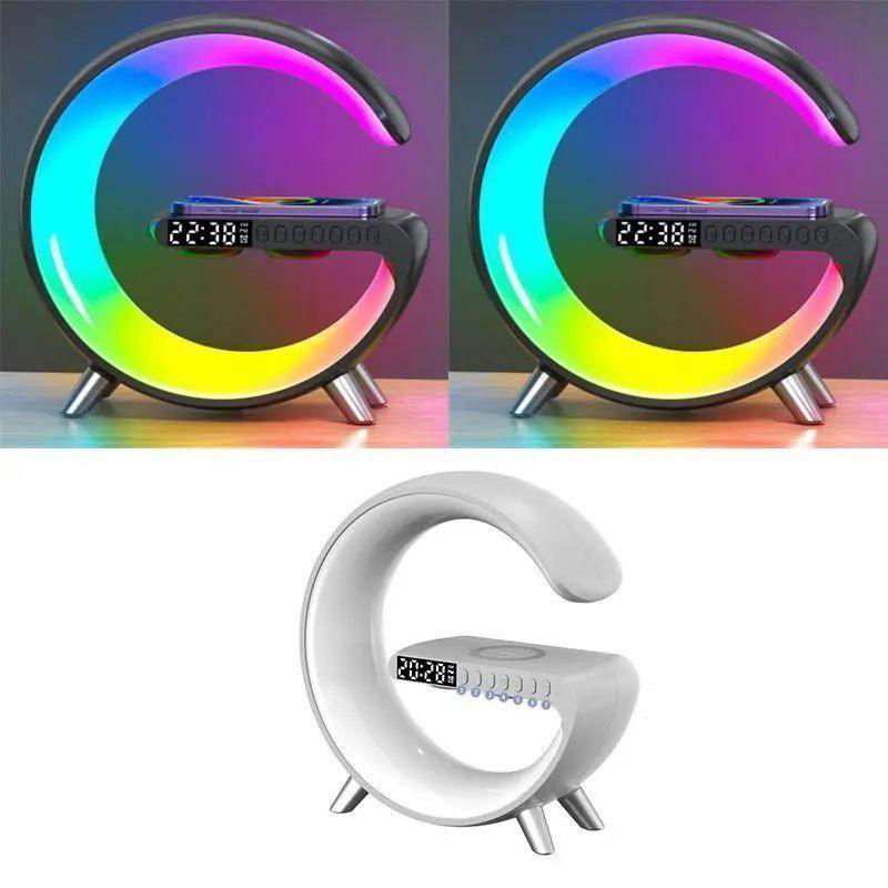 2023 New Intelligent G Shaped LED Lamp Bluetooth Speaker Wireless Charger Atmosphere Lamp App Control For Bedroom Home Decor - a1 - z1