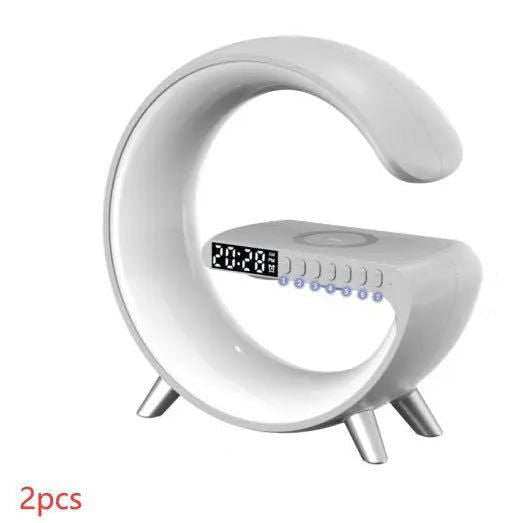 2023 New Intelligent G Shaped LED Lamp Bluetooth Speaker Wireless Charger Atmosphere Lamp App Control For Bedroom Home Decor - a1 - z1