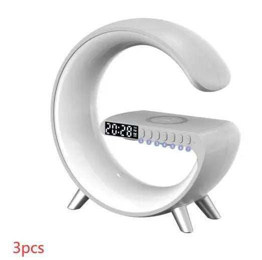 2023 New Intelligent G Shaped LED Lamp Bluetooth Speaker Wireless Charger Atmosphere Lamp App Control For Bedroom Home Decor - a1 - z1