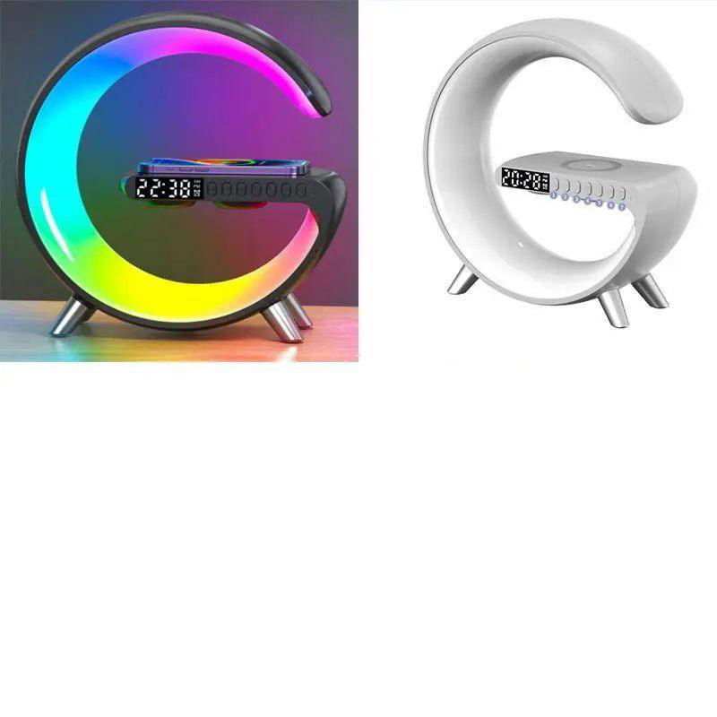 2023 New Intelligent G Shaped LED Lamp Bluetooth Speaker Wireless Charger Atmosphere Lamp App Control For Bedroom Home Decor - a1 - z1