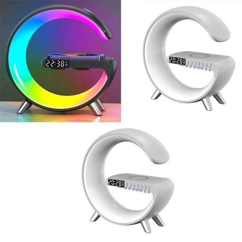 2023 New Intelligent G Shaped LED Lamp Bluetooth Speaker Wireless Charger Atmosphere Lamp App Control For Bedroom Home Decor - a1 - z1