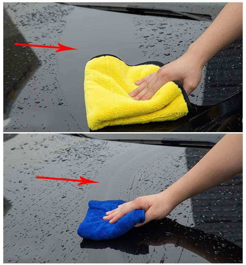 2Pcs/lot 30x30/40/60cm Car Wash Microfiber Towel Car Cleaning Drying Cloth Car Care Cloth Microfiber Towel Car Microfiber Cloth - a1 - z1