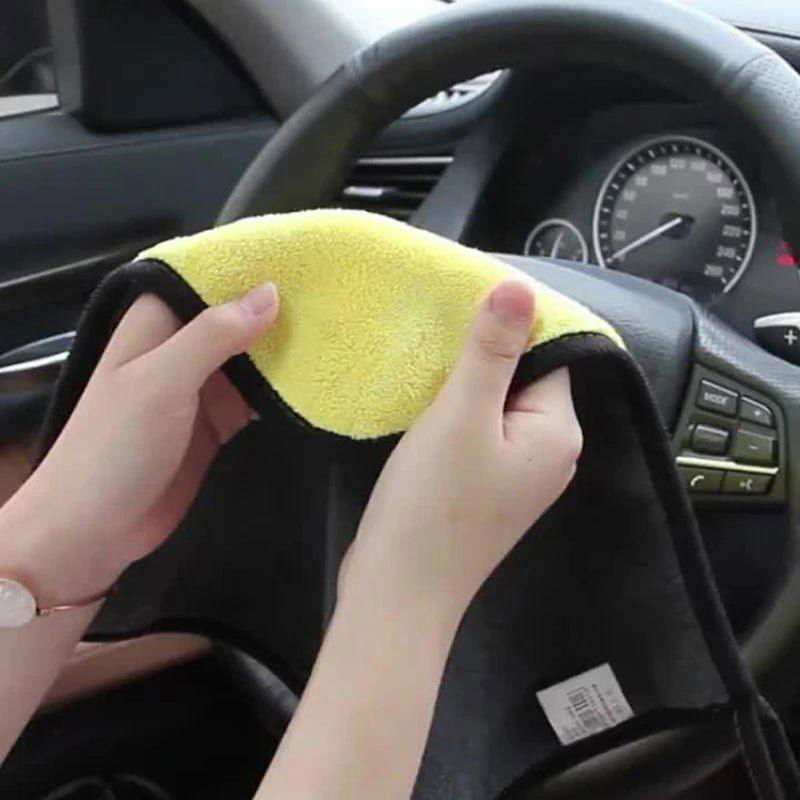 2Pcs/lot 30x30/40/60cm Car Wash Microfiber Towel Car Cleaning Drying Cloth Car Care Cloth Microfiber Towel Car Microfiber Cloth - a1 - z1