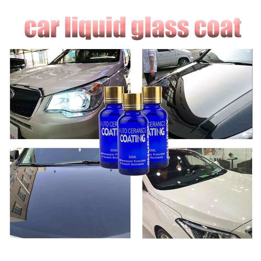 3PCS 9H Car Liquid Ceramic Coat Super Hydrophobic Glass Coating Set Polysiloxane and Nano materials Ceramics For Cars - a1 - z1