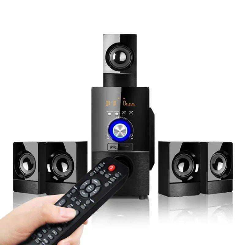 5.1 Channel Home Theater Bluetooth Speaker System Remote Control Touch Subwoofer Wood Speaker Support Bluetooth USB SD FM Radio - a1 - z1