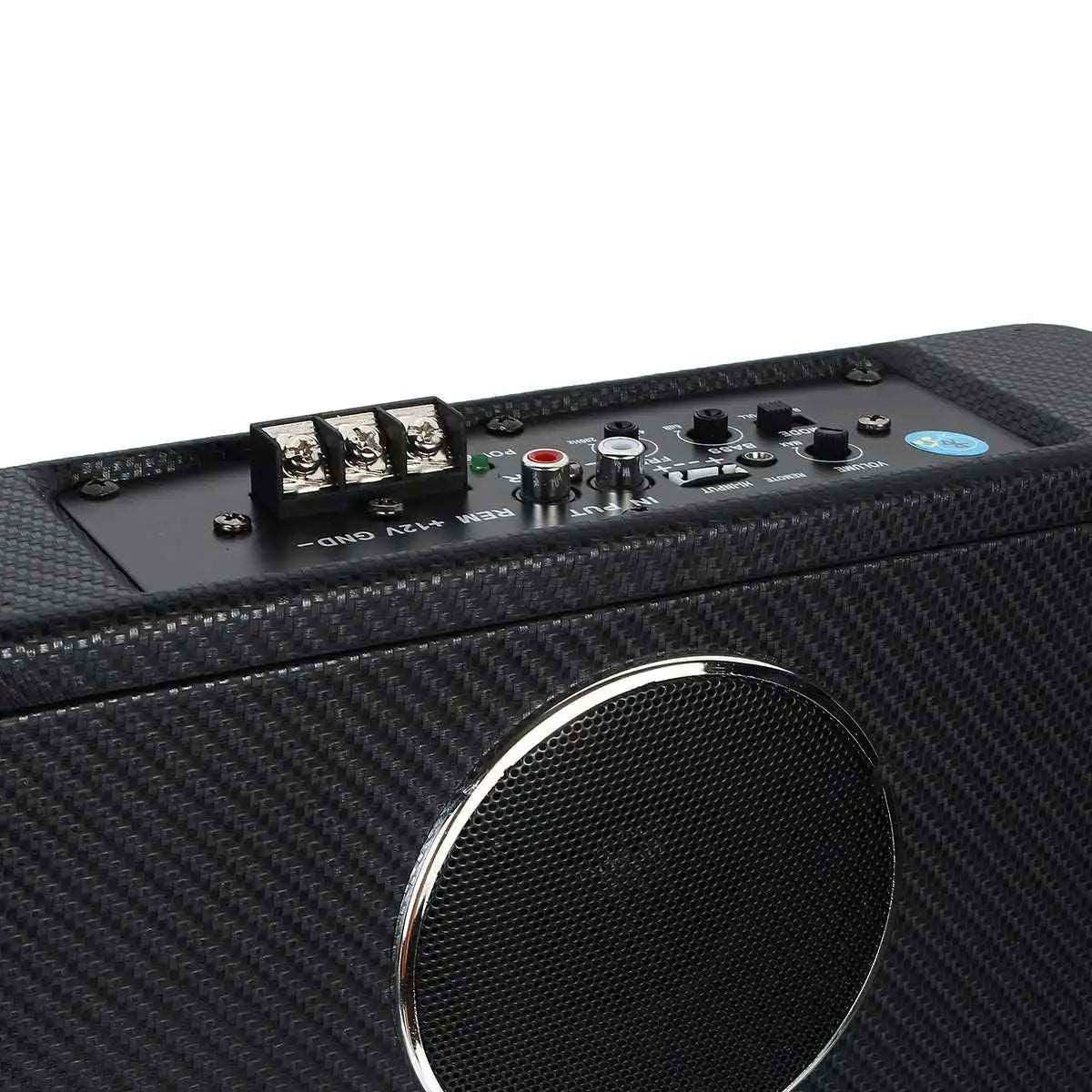 800W 8" bluetooth Car Amplifier Subwoofer Car Audio Slim Under Seat Active Subwoofer Bass Speaker Auto Woofer Music Player - a1 - z1