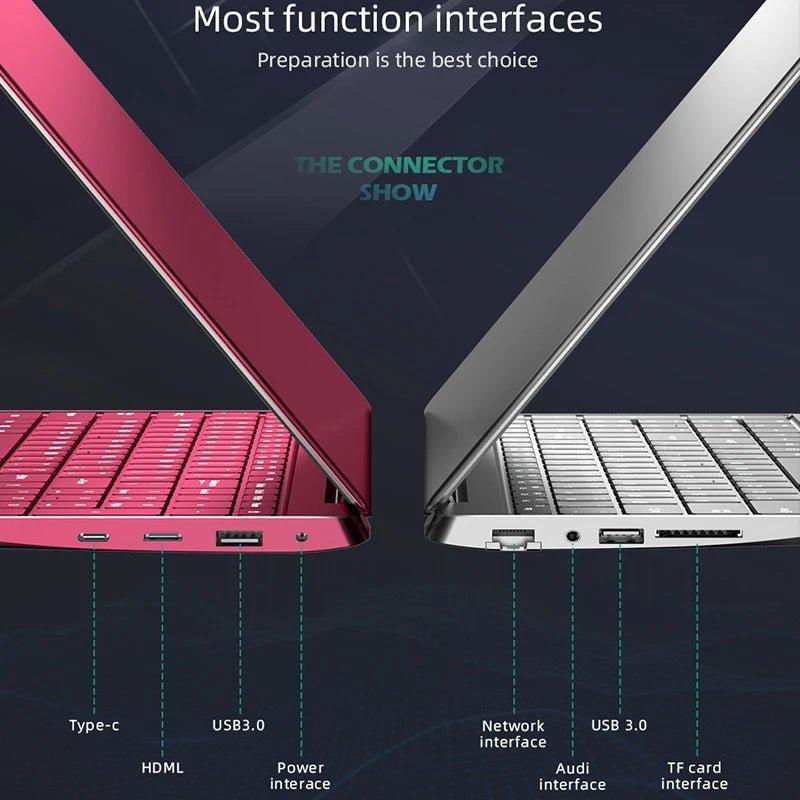 Dere Laptop M12 15.6" 16GB RAM 1TB SSD IPS 2.5K Full HD Screen Intel Celeron N5095 With Backlit Keyboard Windows 11 Notebook PC - a1 - z1