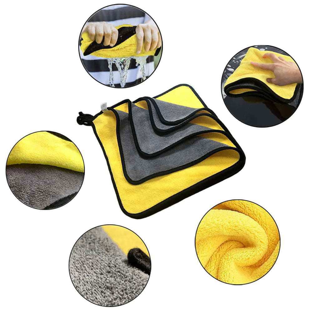 Microfiber Towel Car Microfiber Cloth Wash Towel Microfiber Cleaning Cloth Car Wash Drying Towel Auto Detailing - a1 - z1