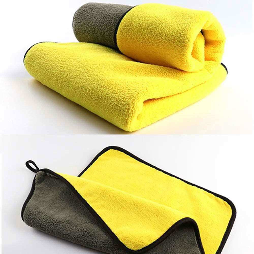 mling 30x30/60CM Car Wash Microfiber Towel Car Cleaning Drying Cloth Hemming Car Care Cloth Detailing Car Wash Towel For Toyota - a1 - z1