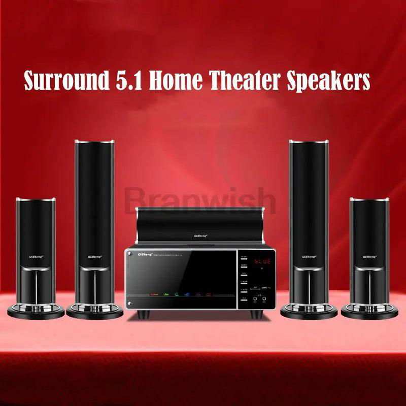 New 100W High - power Home TV Living Room KTV Bluetooth Speaker Surround Sound Subwoofer Speaker 5.1 Home Theater System Audio Set - a1 - z1