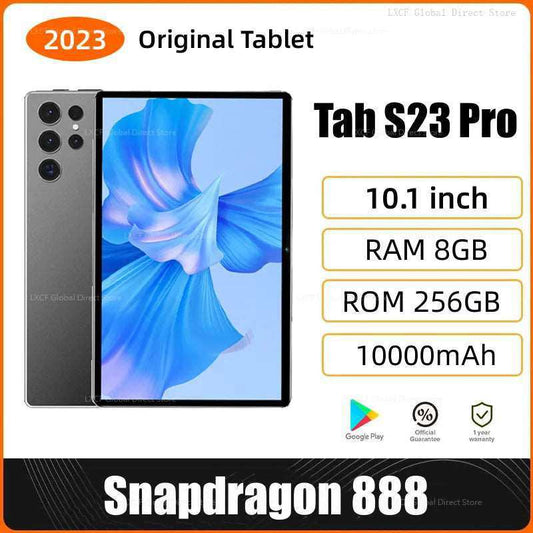 Origina New Tab S23 Pro Tablet Android 13.0 Snapdragon 888 Google Play Tablet 10 Inch 256GB/512GB ROM Tablets Tab S23 Pro PAD - a1 - z1