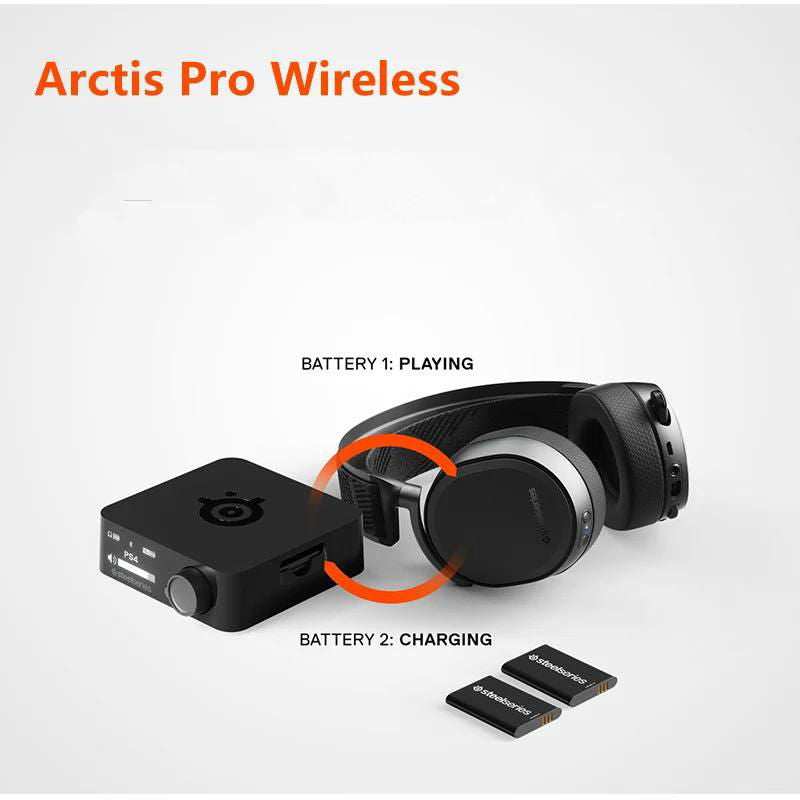 SteelSeries Arctis Pro Wireless Gaming Headset High Fidelity Audio Drivers Wireless + Bluetooth for PS5/PS4 and PC - a1 - z1