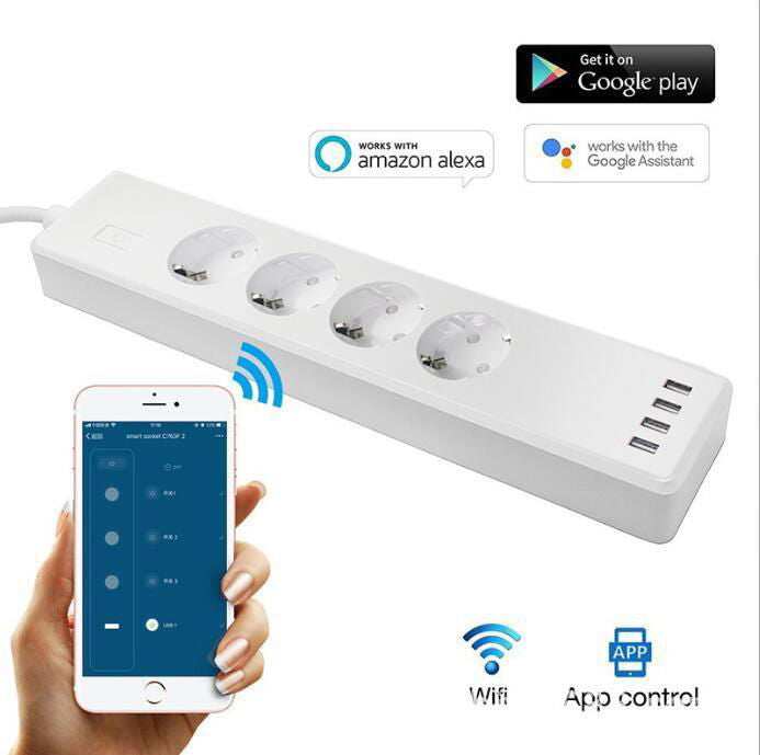 tuya - smart - power - strip - with - alexa - a1 - z1