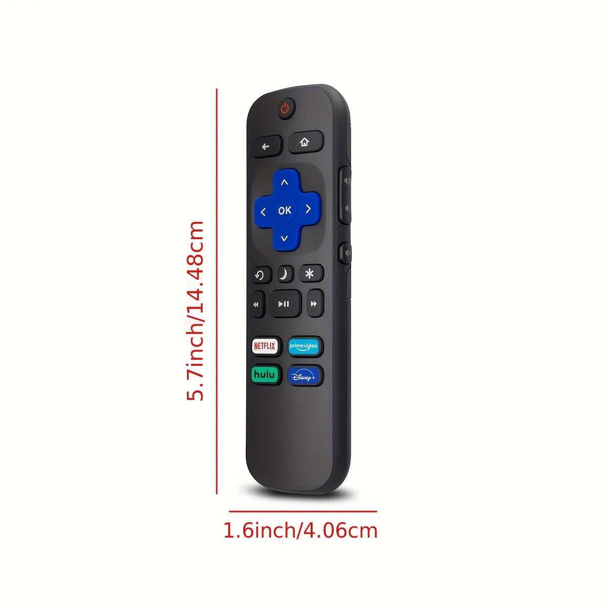 Universal TV Remote For All Roku TV,Replacement For TCL Roku/for Hisense Roku/for Sharp Roku TV,TV Remote With Netflix Disney+/Hulu/Prime Video - a1 - z1