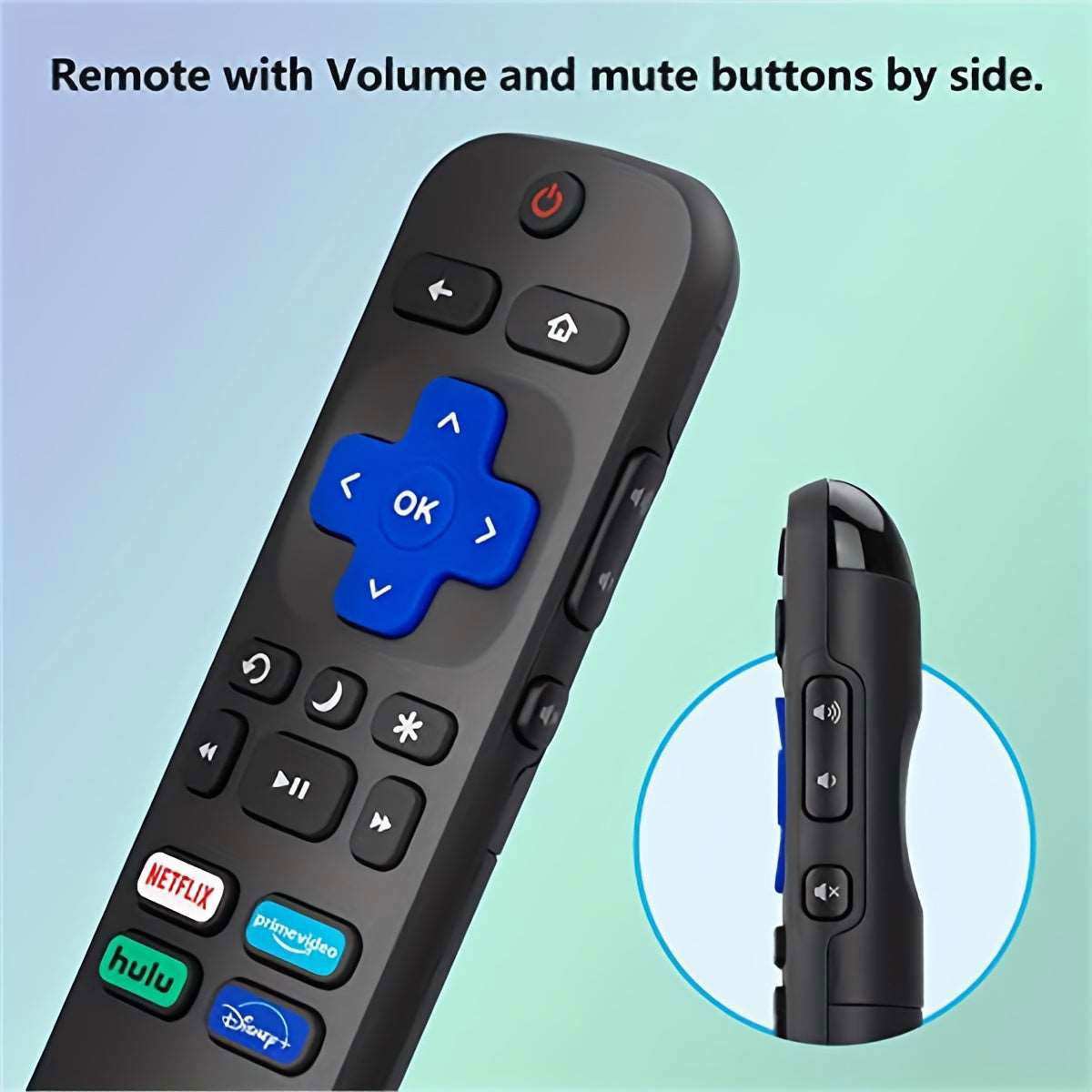 Universal TV Remote For All Roku TV,Replacement For TCL Roku/for Hisense Roku/for Sharp Roku TV,TV Remote With Netflix Disney+/Hulu/Prime Video - a1 - z1