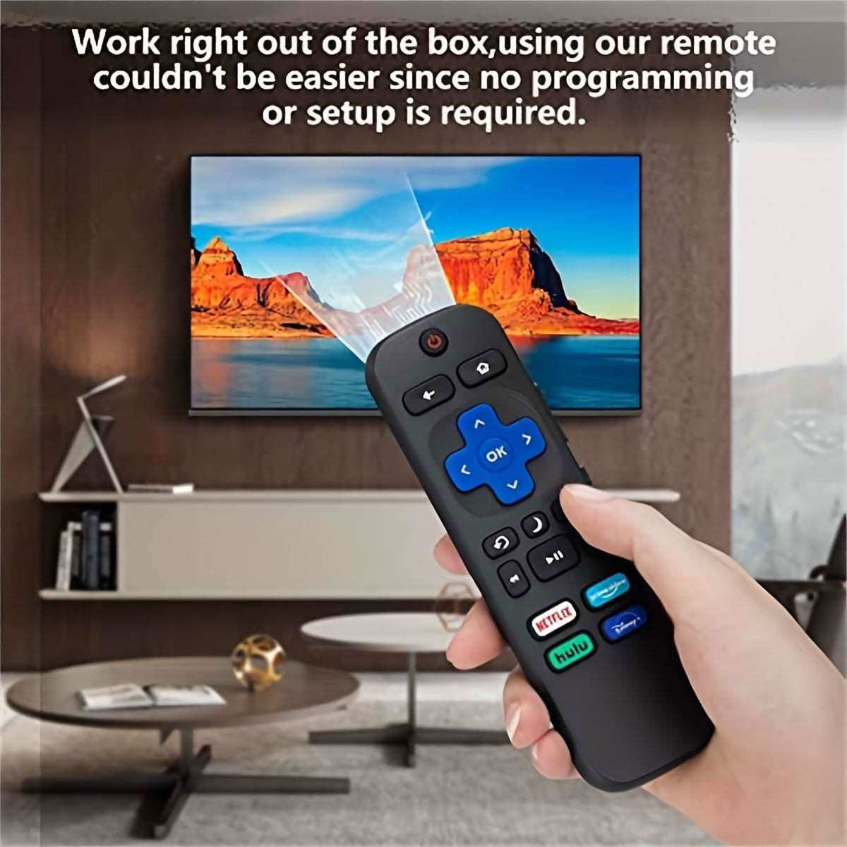 Universal TV Remote For All Roku TV,Replacement For TCL Roku/for Hisense Roku/for Sharp Roku TV,TV Remote With Netflix Disney+/Hulu/Prime Video - a1 - z1