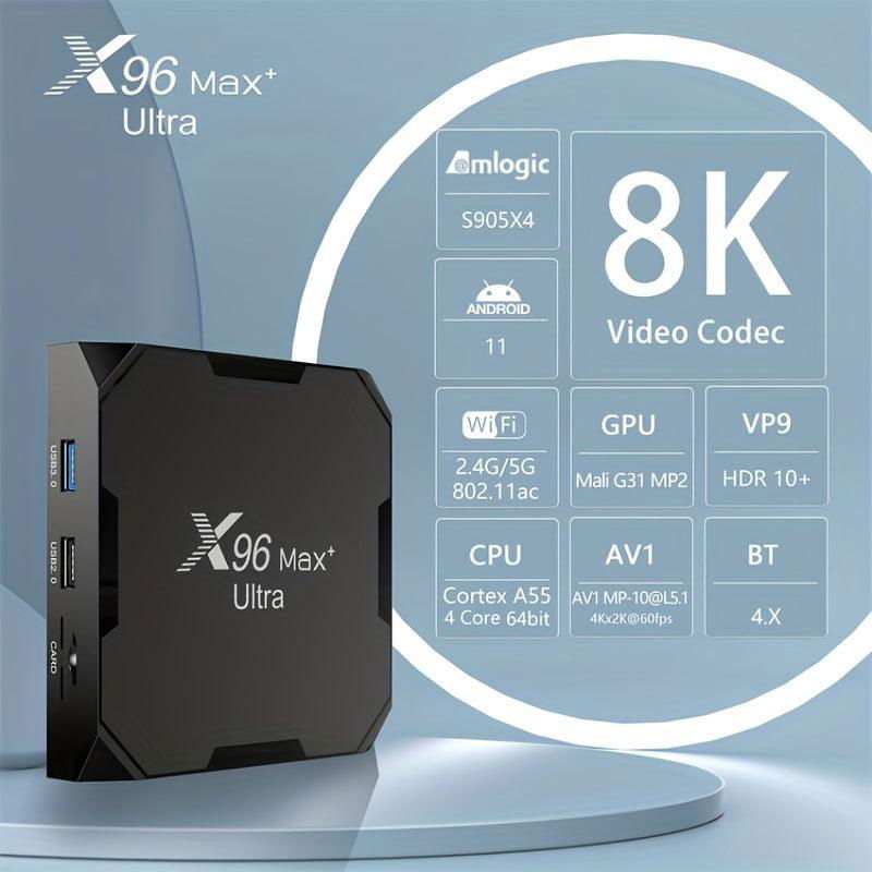 X96Max Plus Ultra Smart TV Box Android 11 Amlogic S905X4 4GB 64GB TVBOX AV1 8K Wifi BT X96 Max Media Player 4GB 32GB Set Top Box - a1 - z1